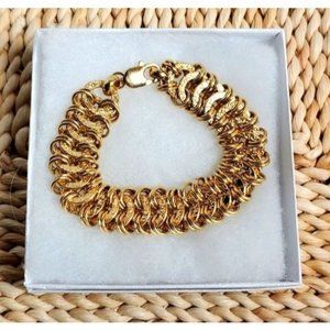 VINTAGE EMPERORS RANSOM GOLD TONE BRACELET